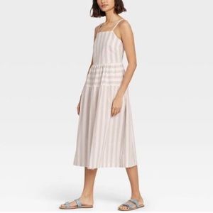 Striped Tiered Tank Dress